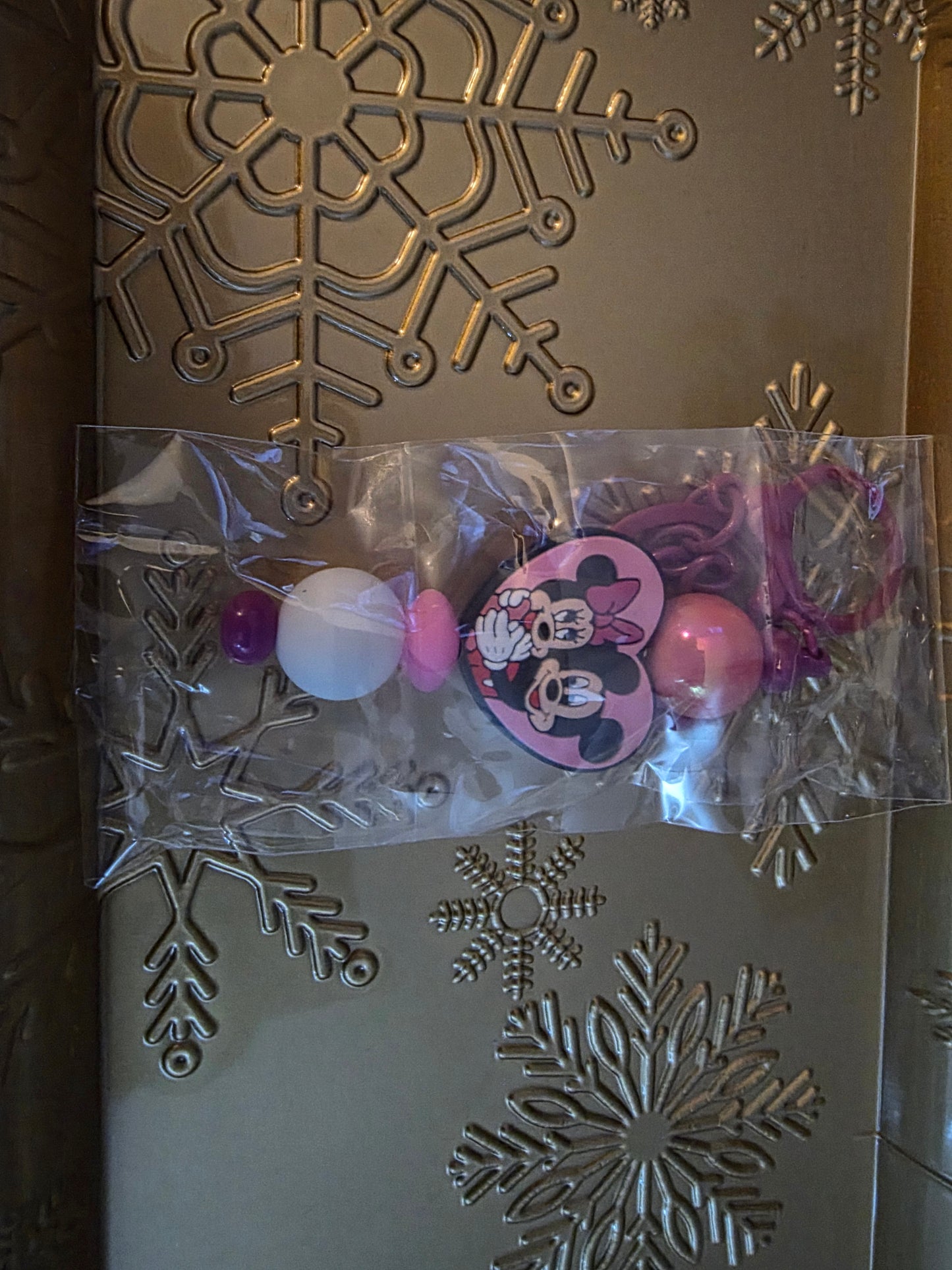 Minnie Mouse Inspired Keychain