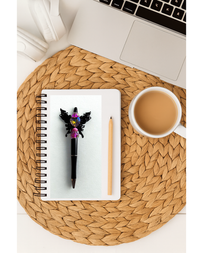 Butterfly pen - with pink diamond