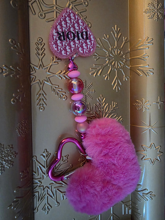 Dior Keychain (Pink)