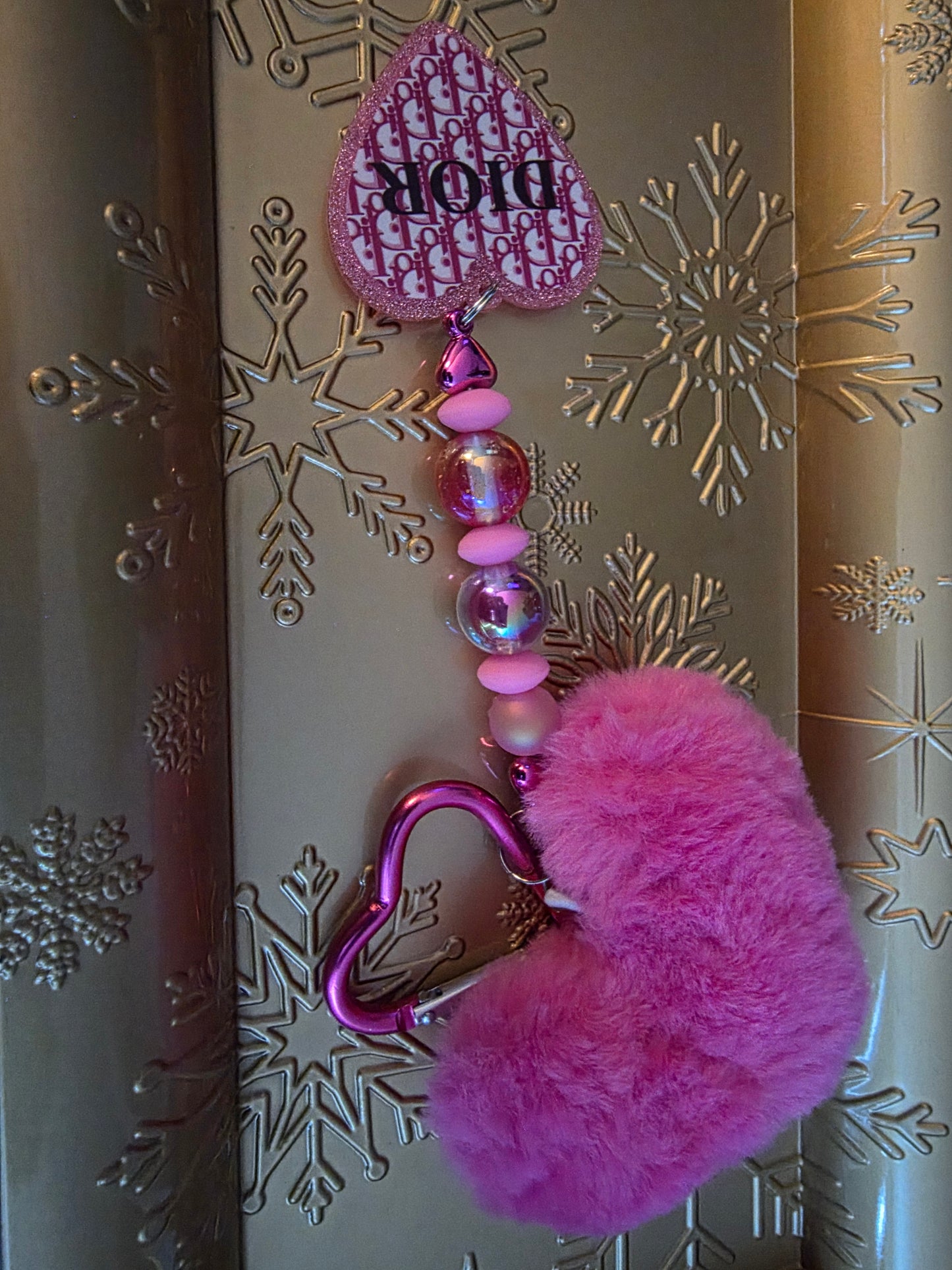 Dior Keychain (Pink)