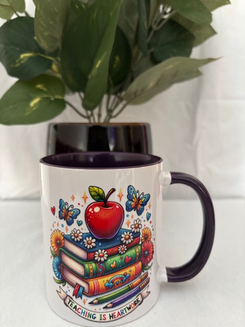 Dark Purple Coffee Cup - Teacher