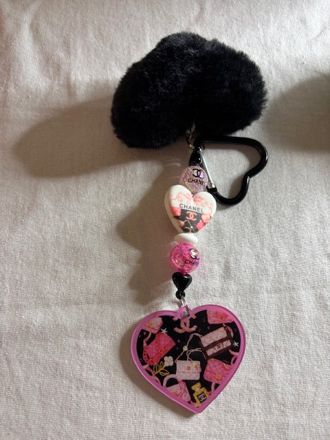 🖤 CHANEL-Inspired Keychain